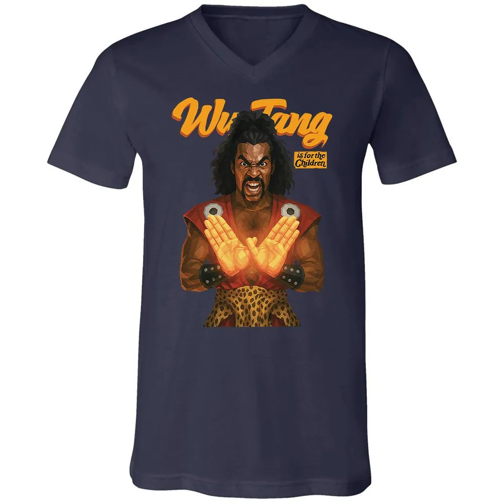 Unisex V-Neck T-Shirt - YHUTLEER - Navy - 2