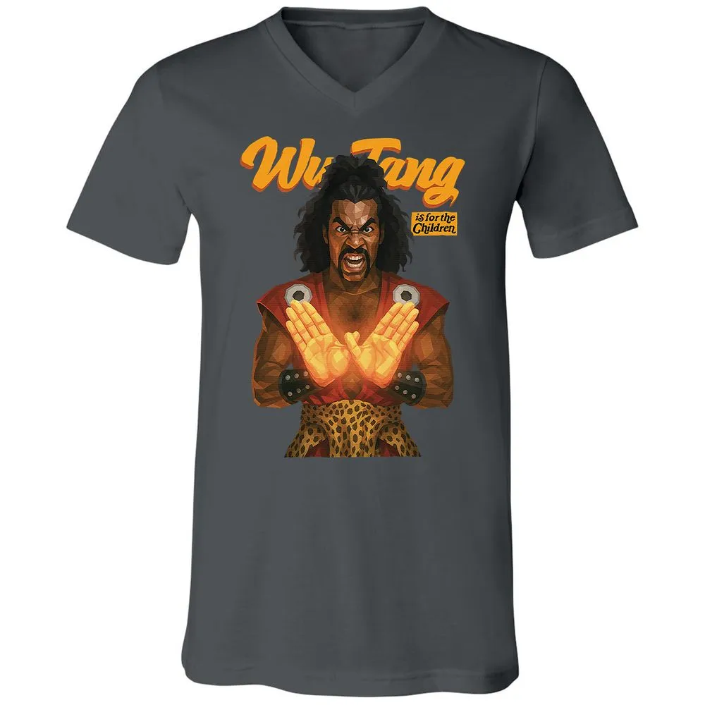 Unisex V-Neck T-Shirt - YHUTLEER - Asphalt - 12