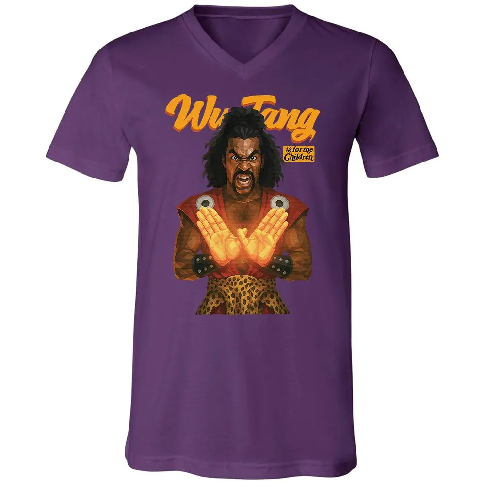 Unisex V-Neck T-Shirt - YHUTLEER - Team Purple - 9