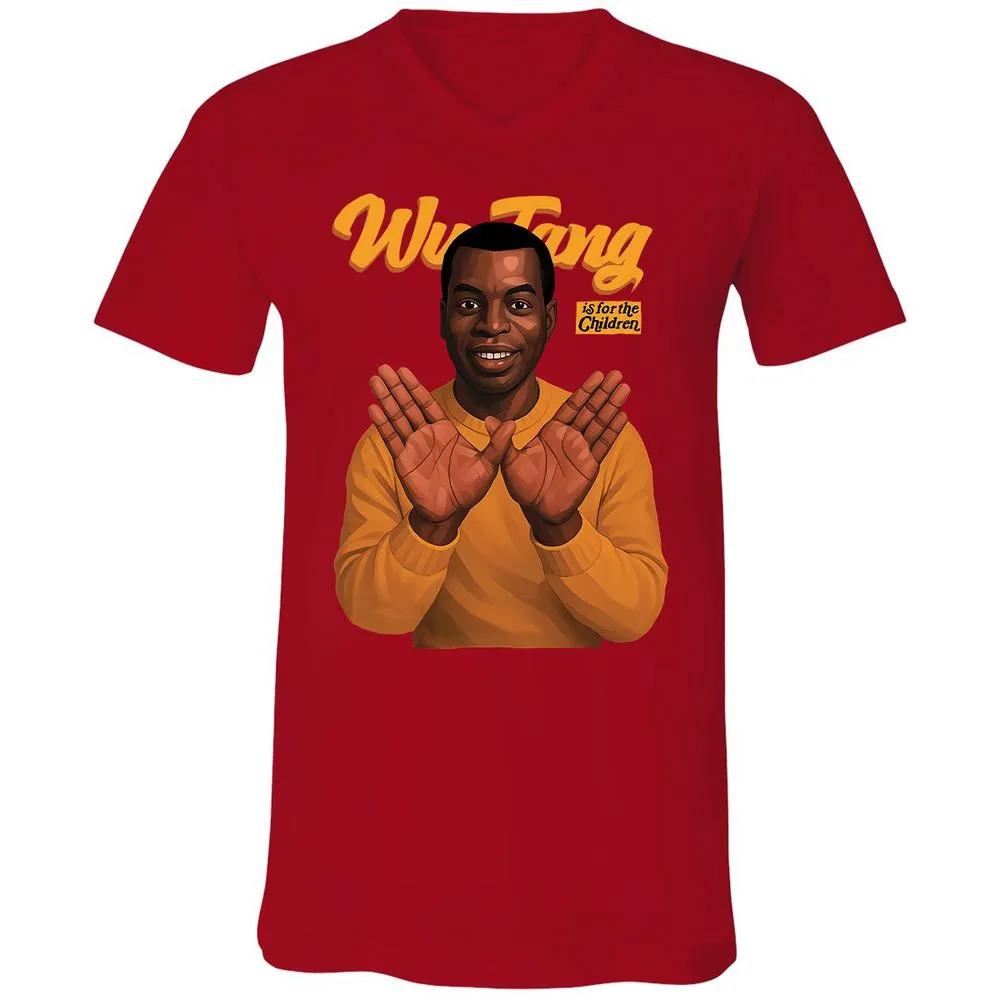 Unisex V-Neck T-Shirt - 67QQ5VEH - Red - 3