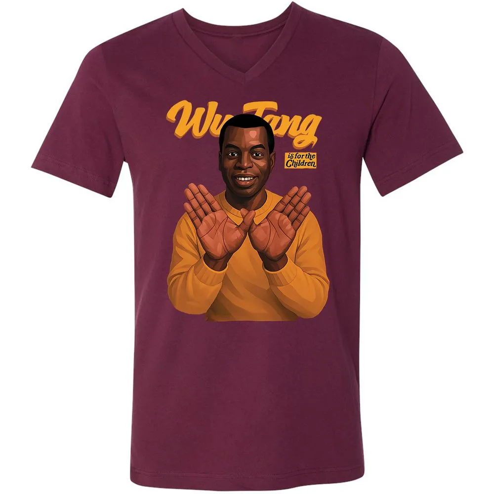 Unisex V-Neck T-Shirt - 67QQ5VEH - Maroon - 6