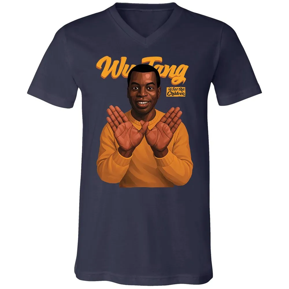 Unisex V-Neck T-Shirt - 67QQ5VEH - Navy - 2