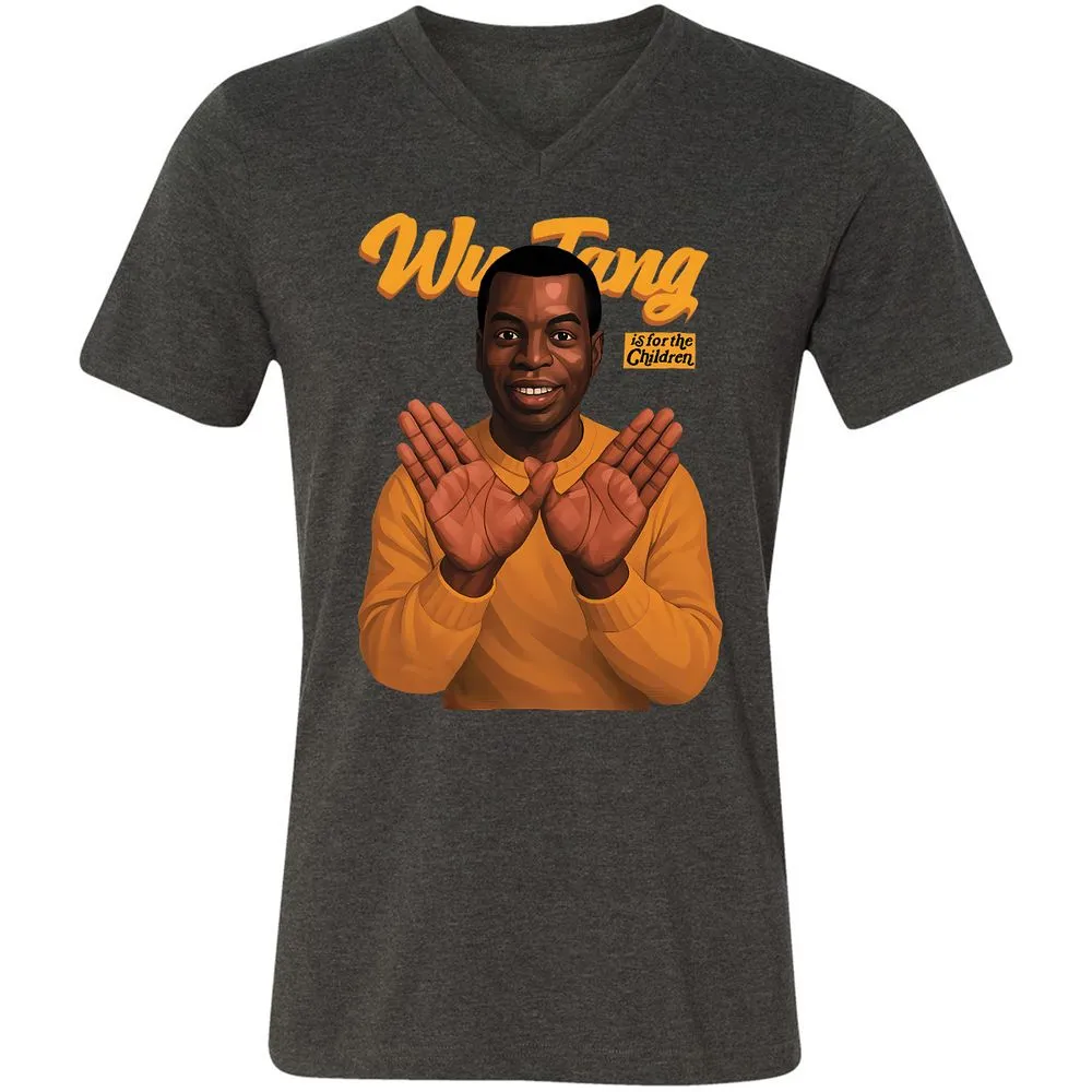 Unisex V-Neck T-Shirt - 67QQ5VEH - Dark Grey Heather - 8