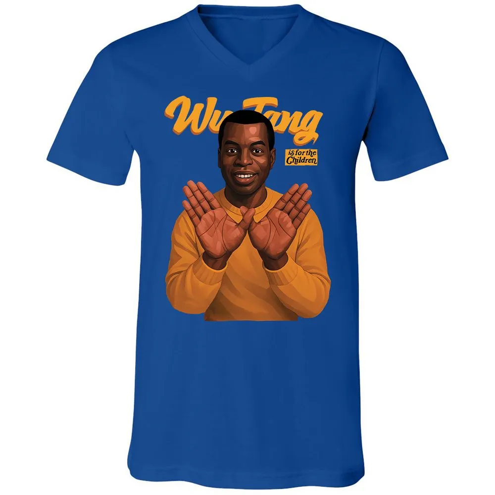 Unisex V-Neck T-Shirt - 67QQ5VEH - True Royal - 4