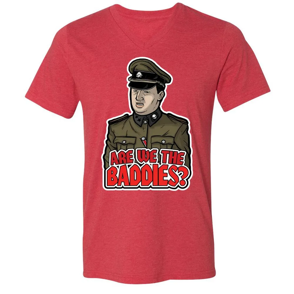 Unisex V-Neck T-Shirt - ETTV3DGS - Heather Red - 16