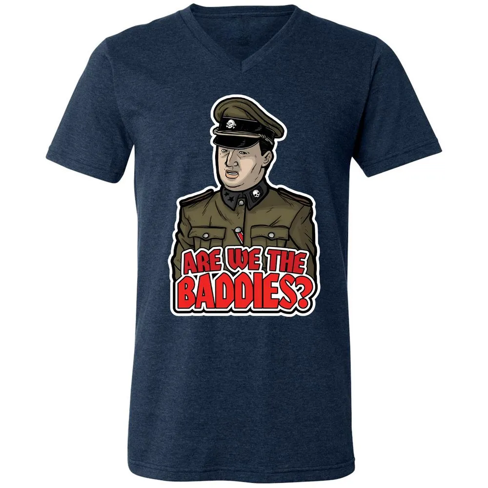 Unisex V-Neck T-Shirt - ETTV3DGS - Heather Navy - 15
