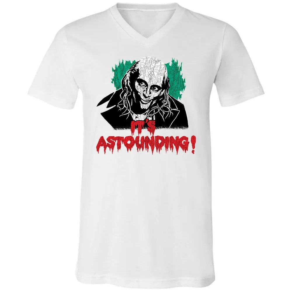 Unisex V-Neck T-Shirt - SNXLYNTX - White - 5
