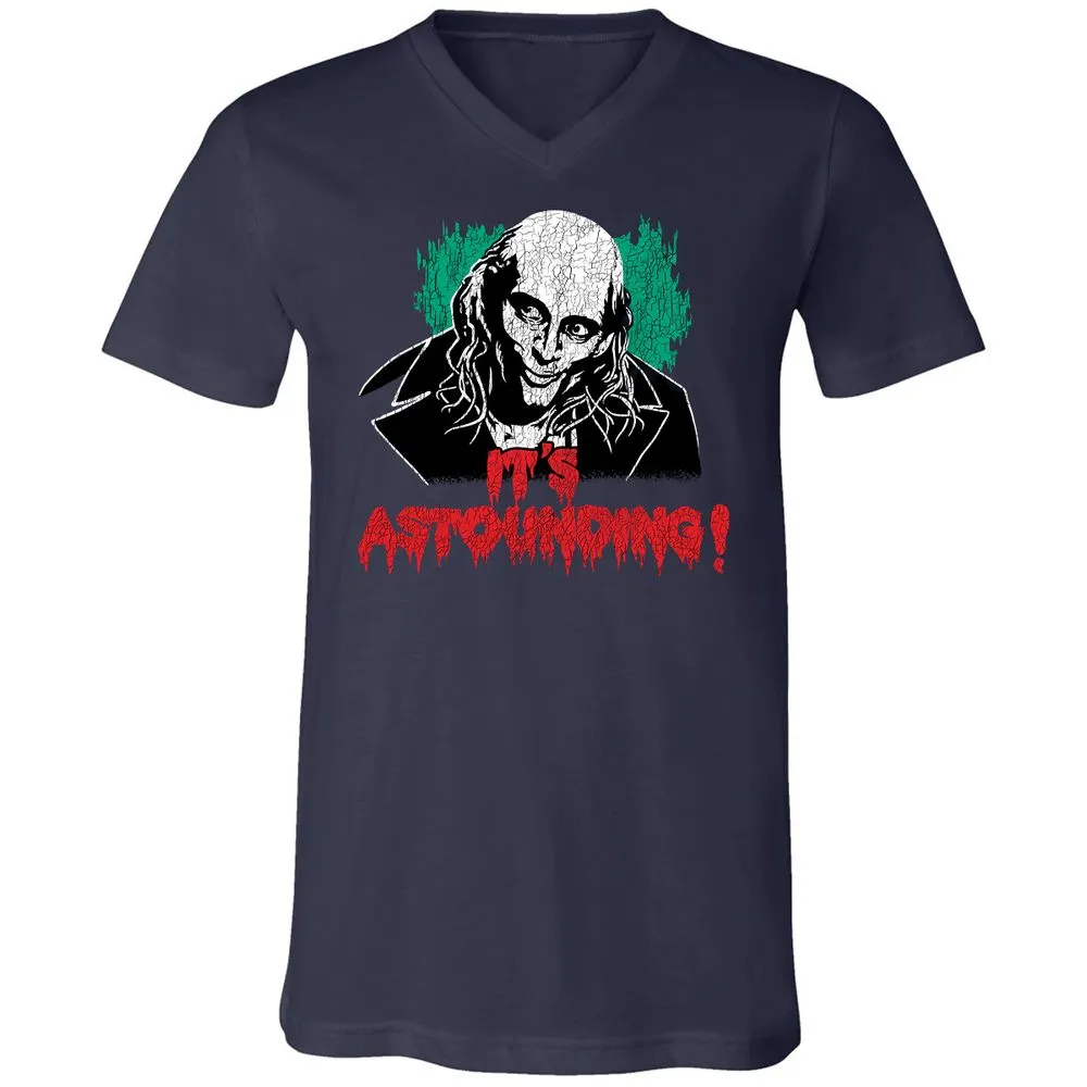 Unisex V-Neck T-Shirt - SNXLYNTX - Navy - 2