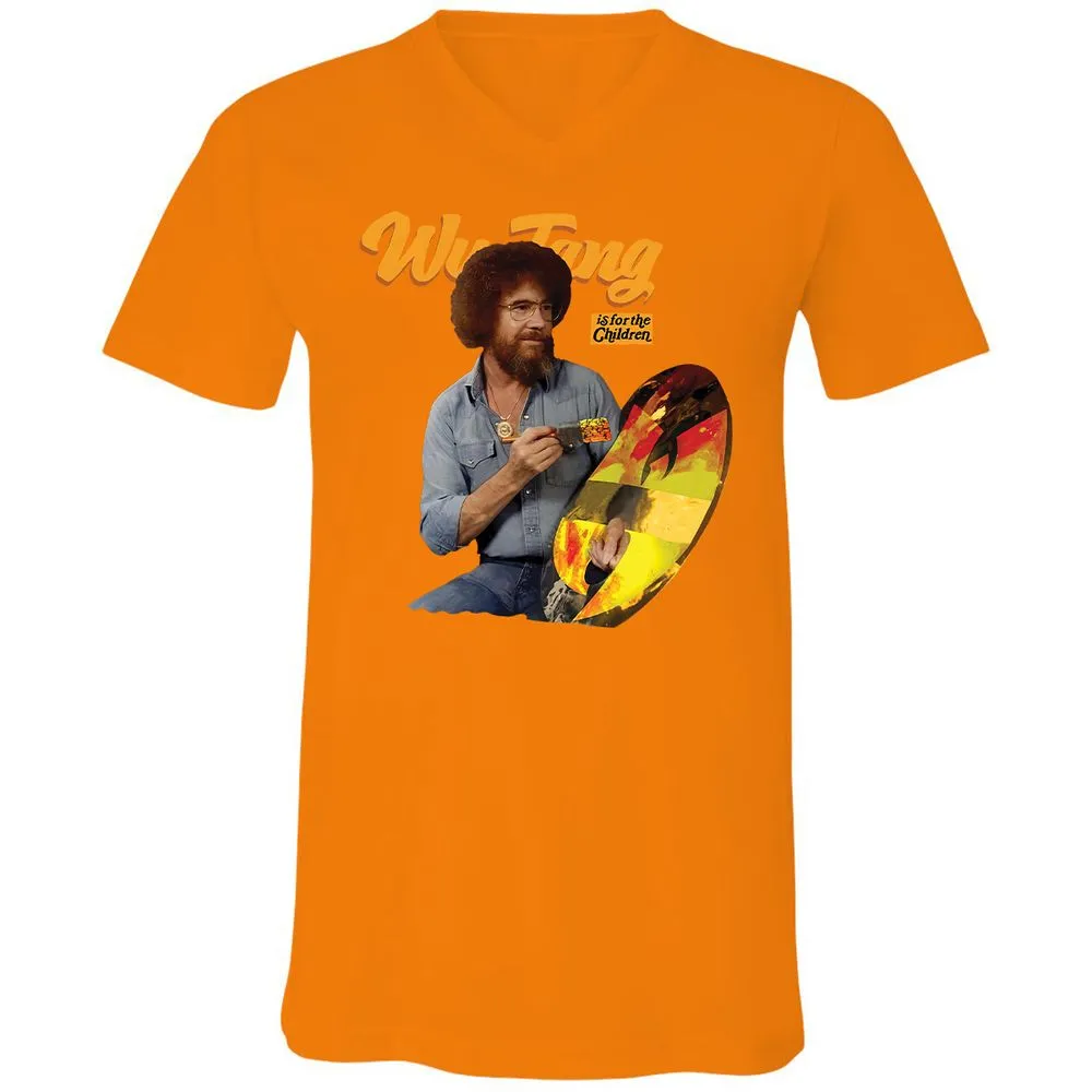 Unisex V-Neck T-Shirt - 14APS857 - Orange - 11