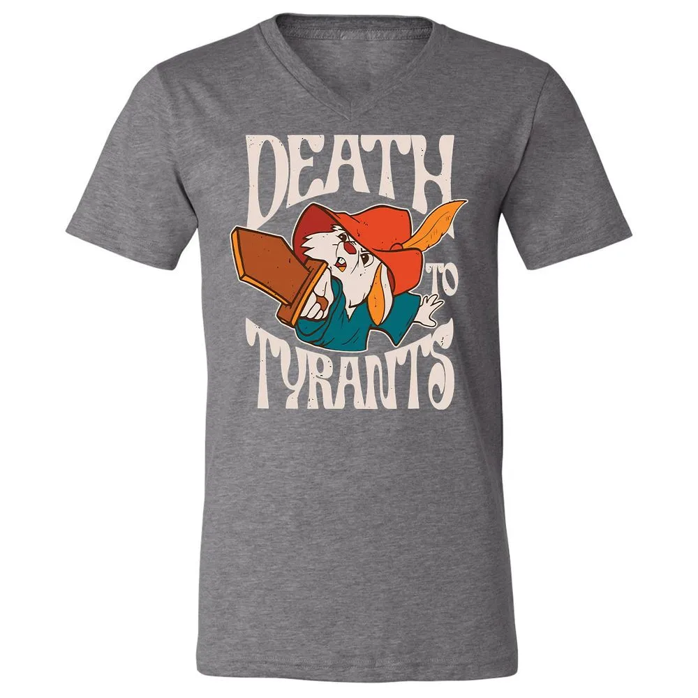 Unisex V-Neck T-Shirt - HLSQTFQ3 - Deep Heather - 13