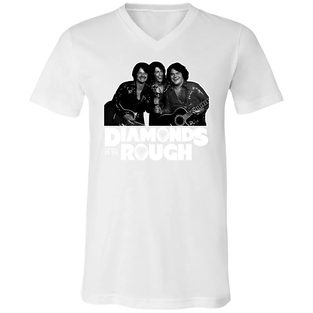 Unisex V-Neck T-Shirt - ZE7E2WJS - White - 5