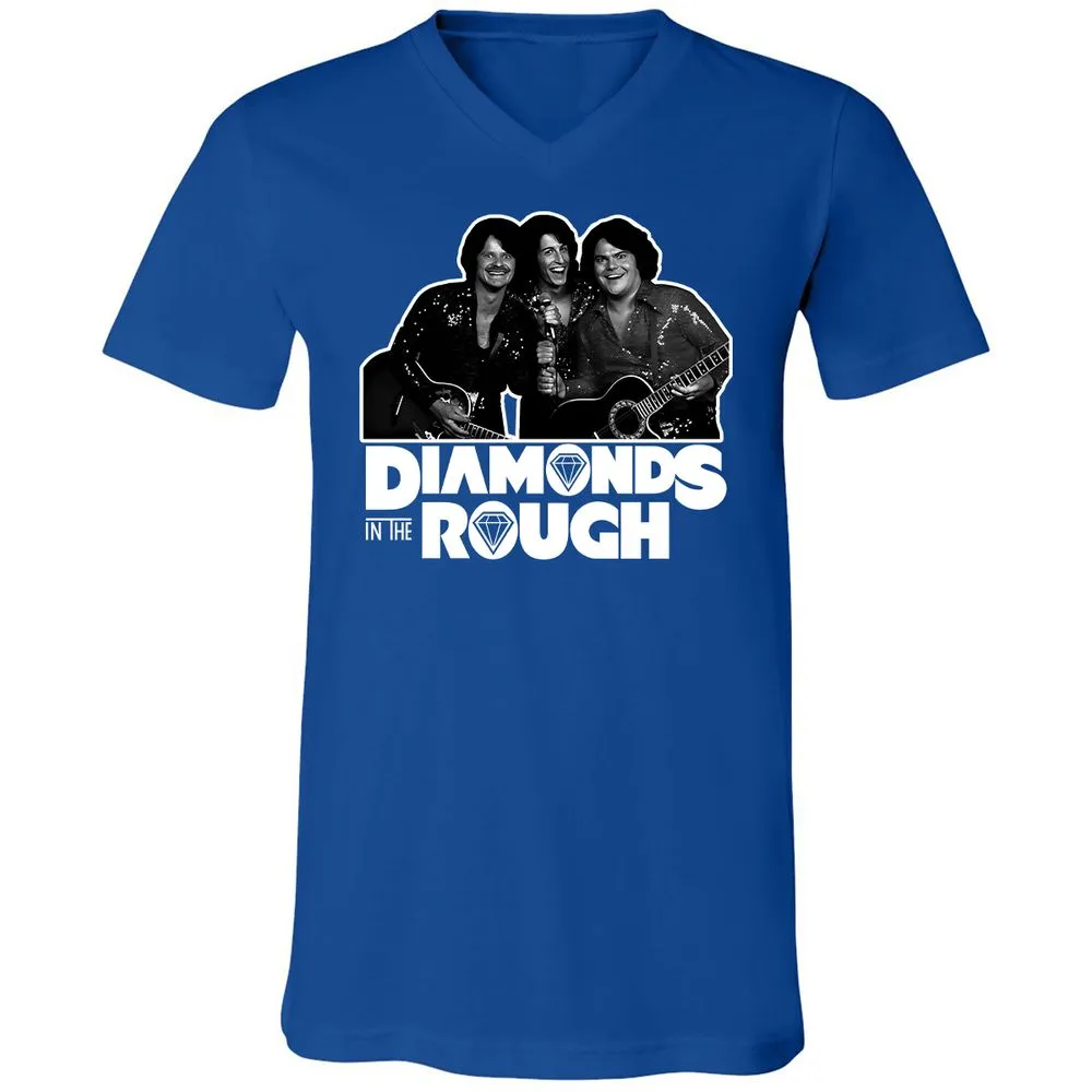 Unisex V-Neck T-Shirt - ZE7E2WJS - True Royal - 4