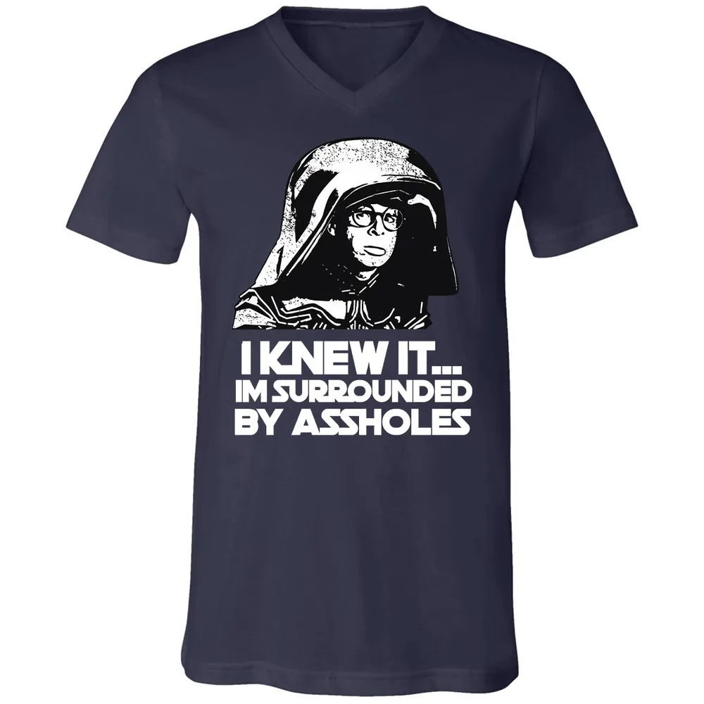 Surrounded By Assholes Unisex V-Neck T-Shirt - 9