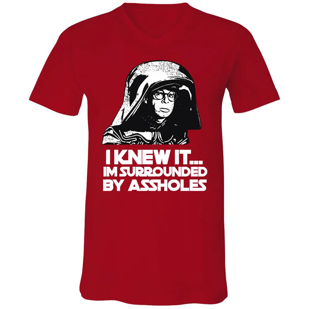 Surrounded By Assholes Unisex V-Neck T-Shirt - 10