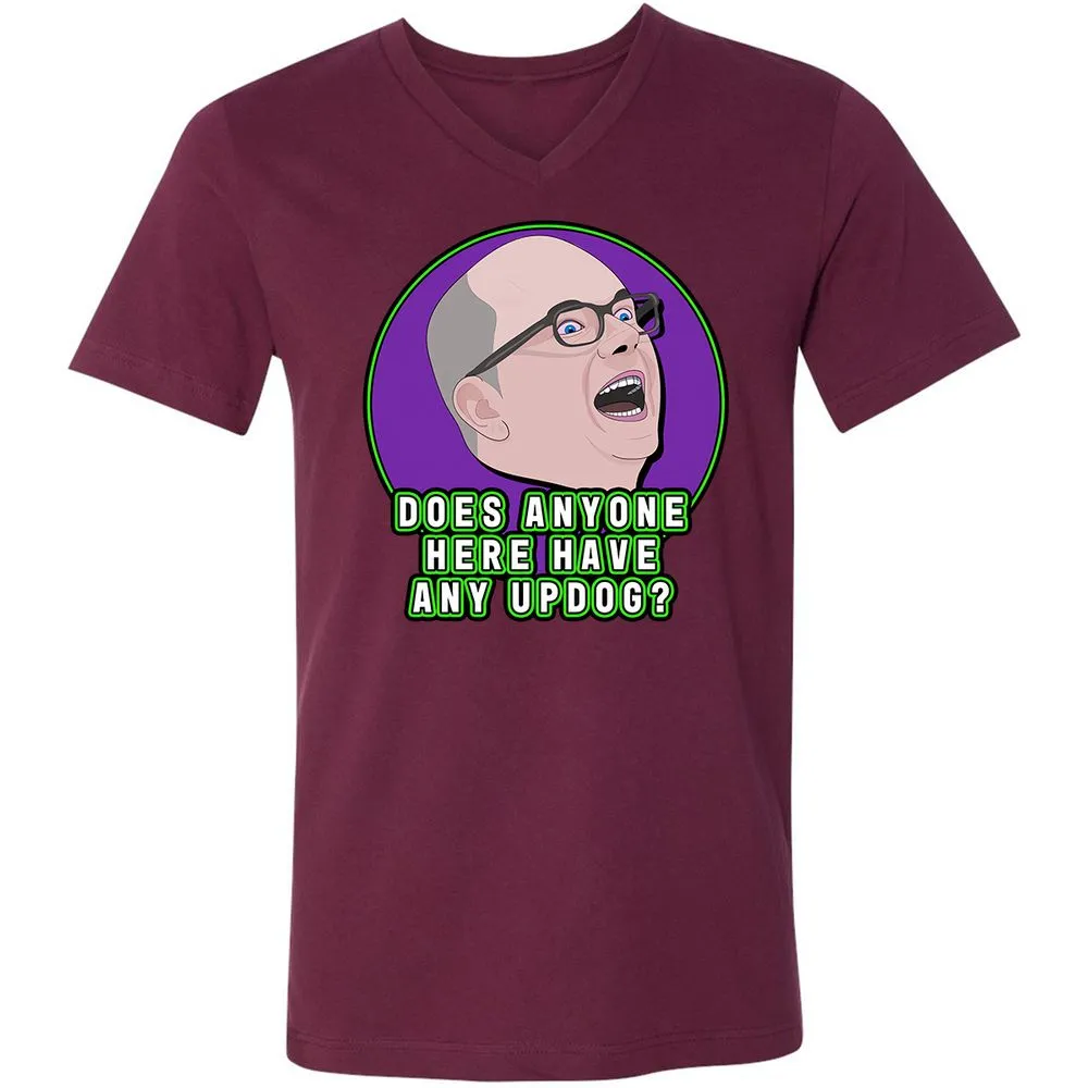 Unisex V-Neck T-Shirt - AHR15F8X - Maroon - 6