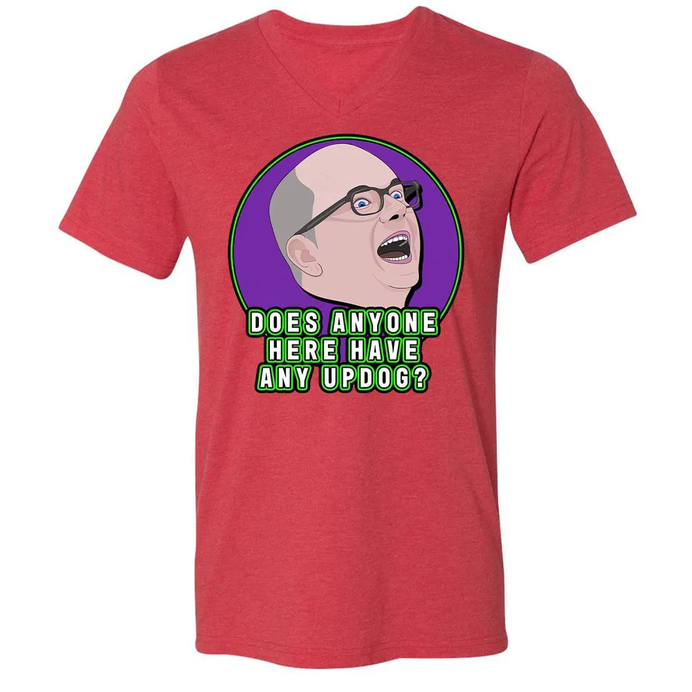 Unisex V-Neck T-Shirt - AHR15F8X - Heather Red - 16