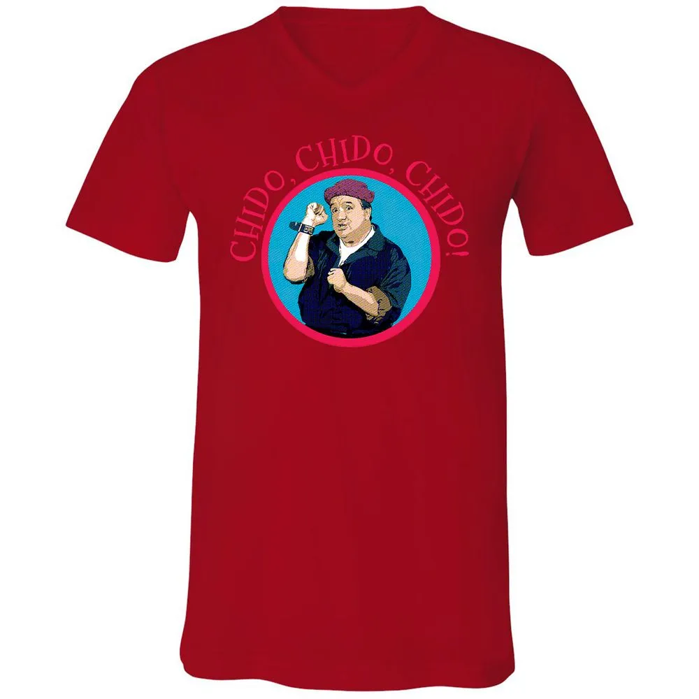 Unisex V-Neck T-Shirt - JVBUAUHU - Red - 3