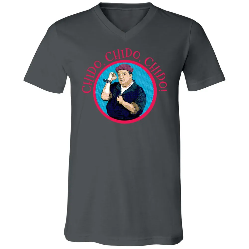Unisex V-Neck T-Shirt - JVBUAUHU - Asphalt - 12