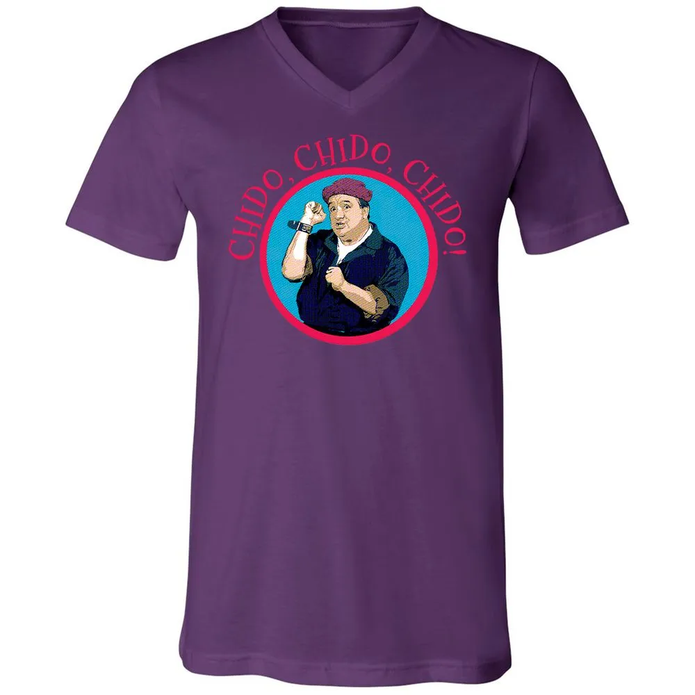 Unisex V-Neck T-Shirt - JVBUAUHU - Team Purple - 9