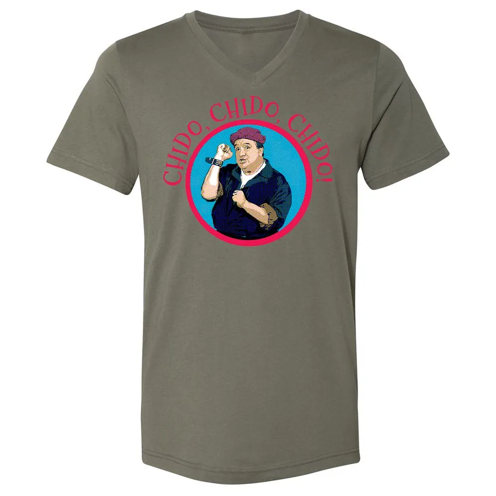 Unisex V-Neck T-Shirt - JVBUAUHU - Military Green - 10