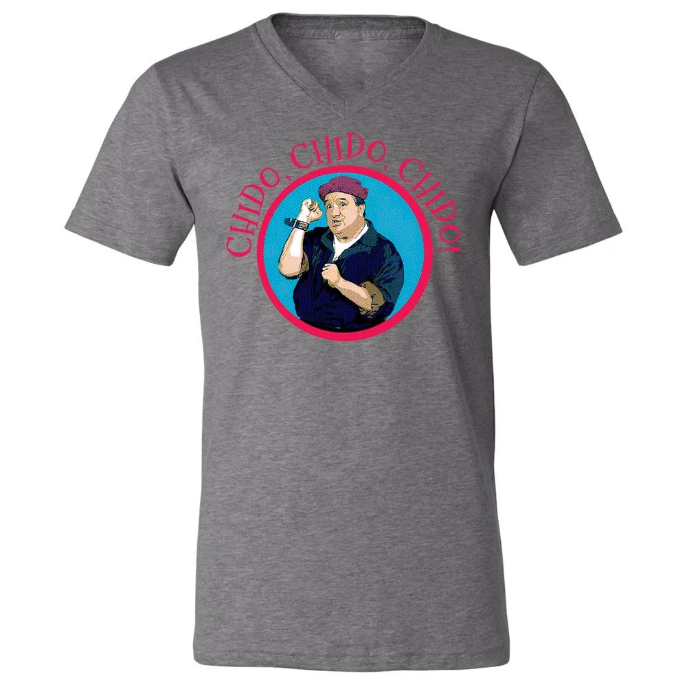 Unisex V-Neck T-Shirt - JVBUAUHU - Deep Heather - 13