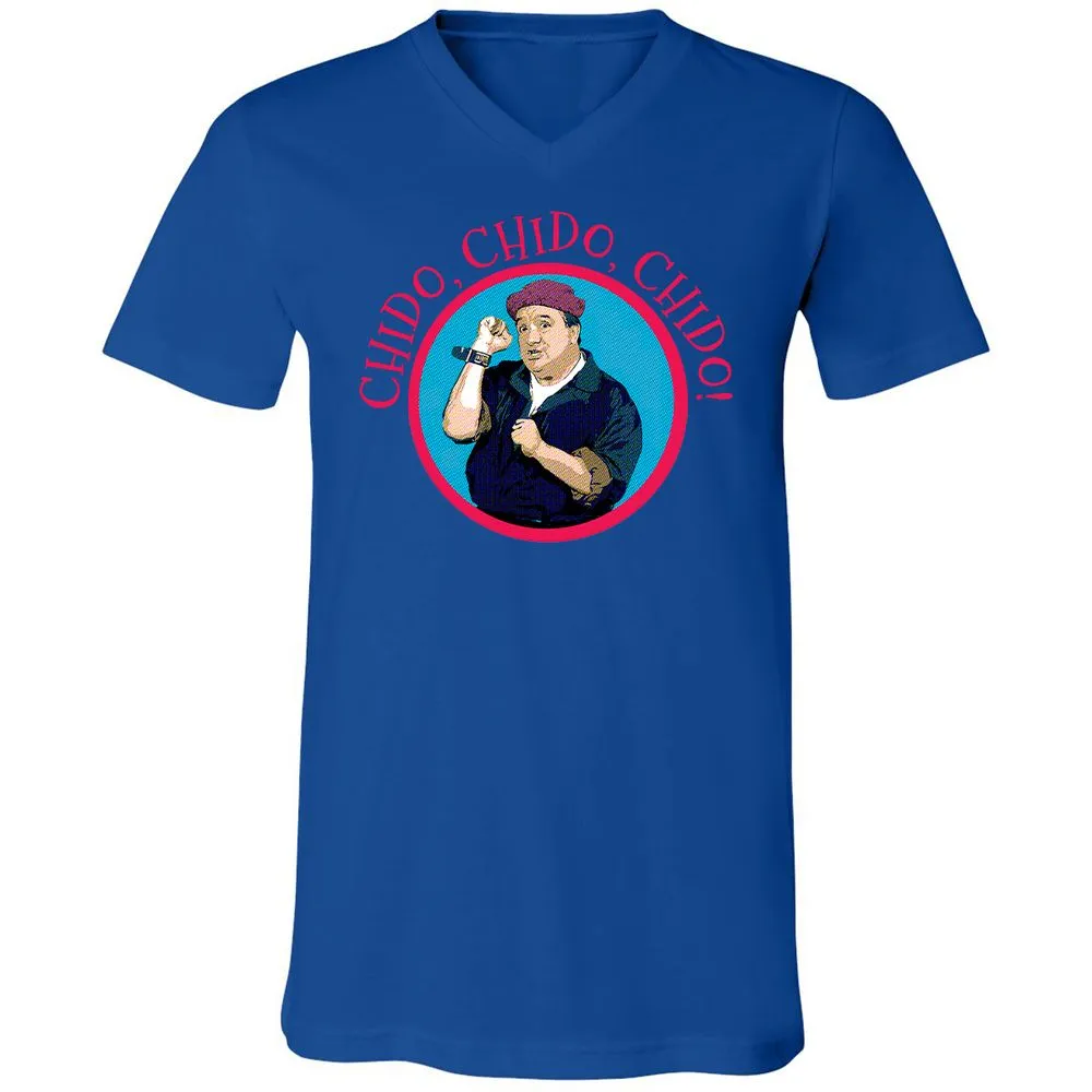 Unisex V-Neck T-Shirt - JVBUAUHU - True Royal - 4