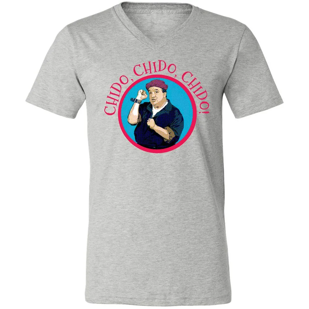 Unisex V-Neck T-Shirt - JVBUAUHU - Athletic Heather - 7