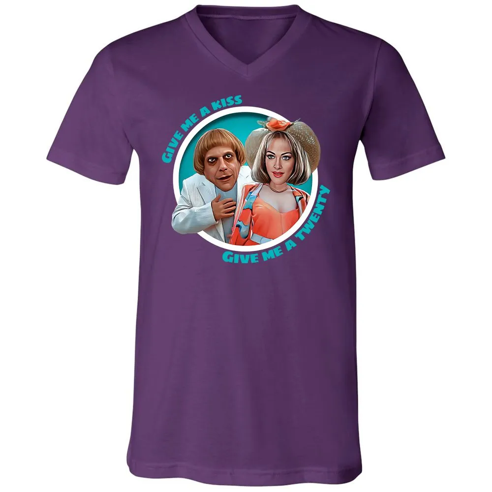 Unisex V-Neck T-Shirt - V1TWMYHN - Team Purple - 9