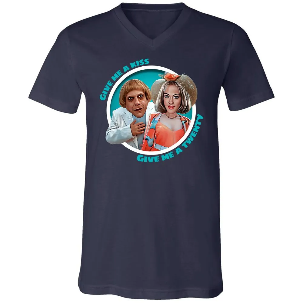 Unisex V-Neck T-Shirt - V1TWMYHN - Navy - 2