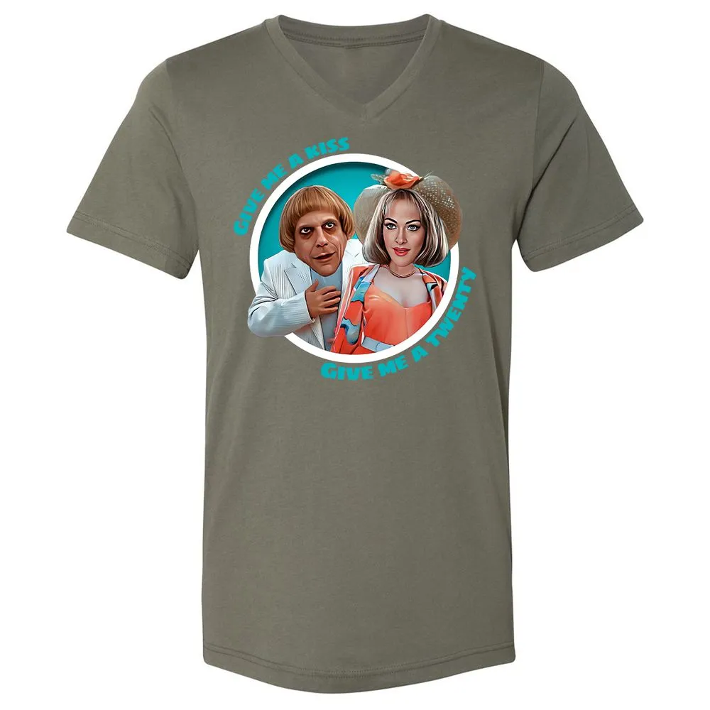 Unisex V-Neck T-Shirt - V1TWMYHN - Military Green - 10