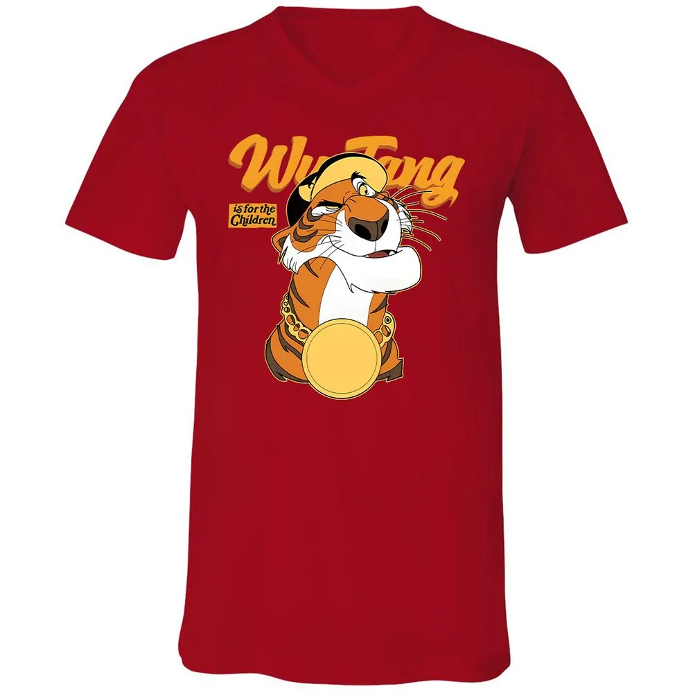 Unisex V-Neck T-Shirt - X3W12NF6 - Red - 3