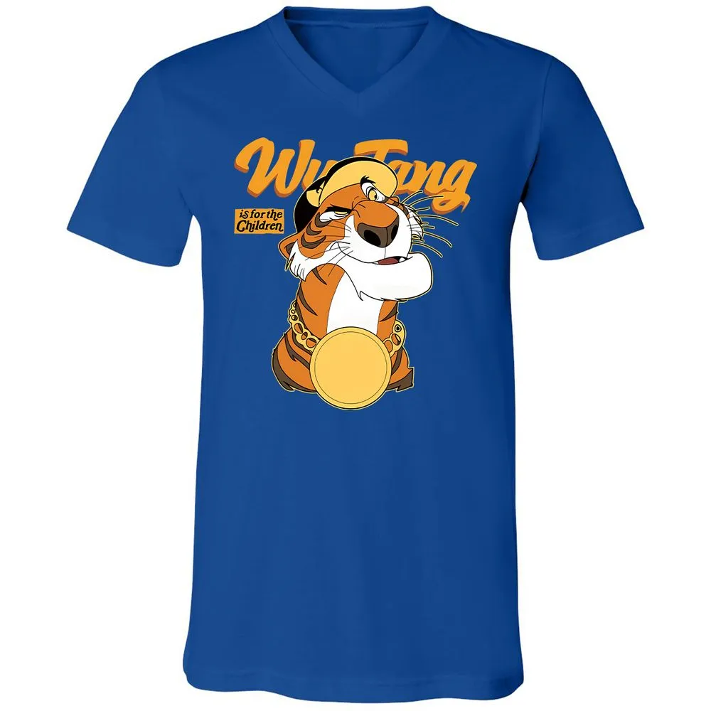 Unisex V-Neck T-Shirt - X3W12NF6 - True Royal - 4