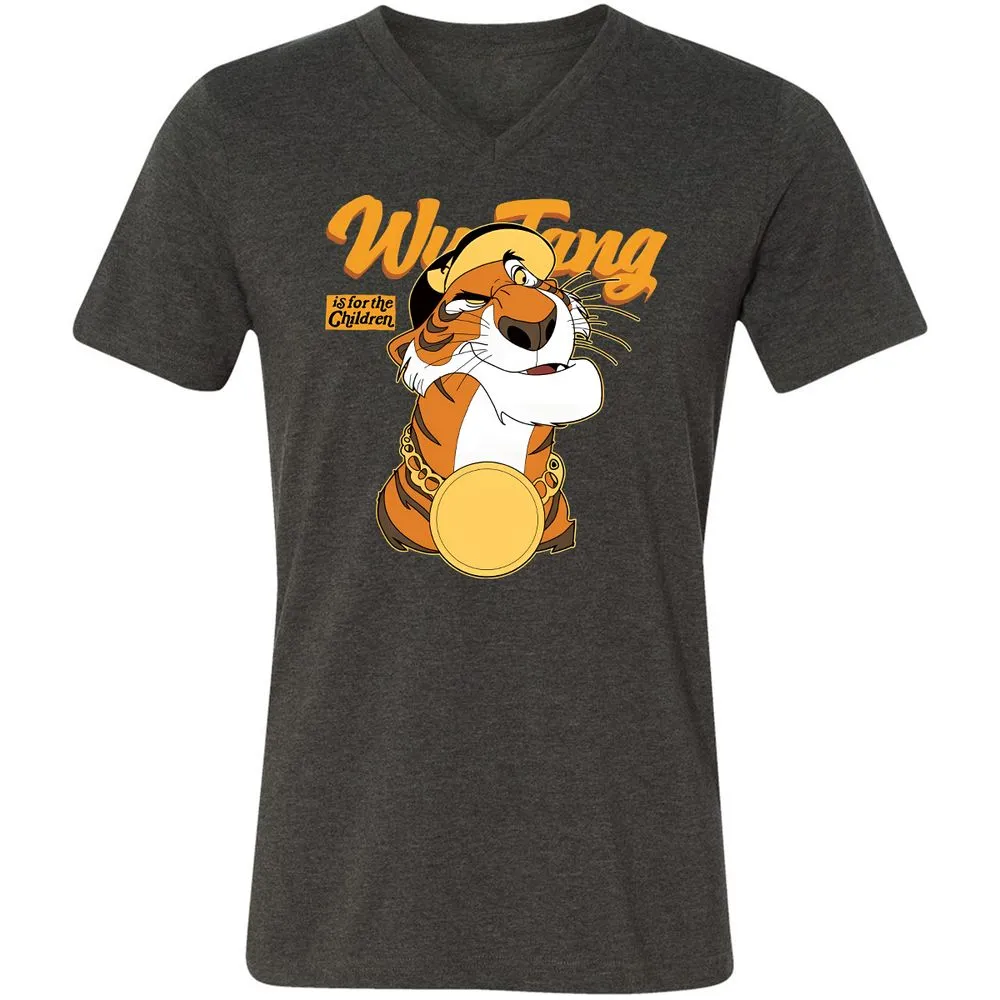 Unisex V-Neck T-Shirt - X3W12NF6 - Dark Grey Heather - 8