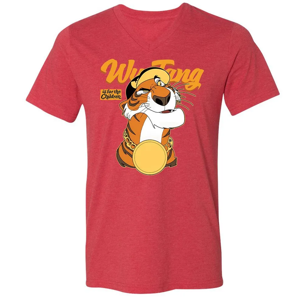 Unisex V-Neck T-Shirt - X3W12NF6 - Heather Red - 16