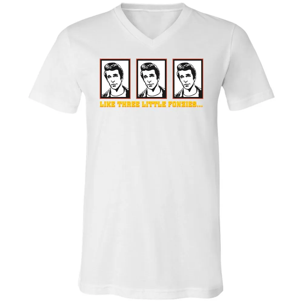 Unisex V-Neck T-Shirt - 62GSQDCQ - White - 5