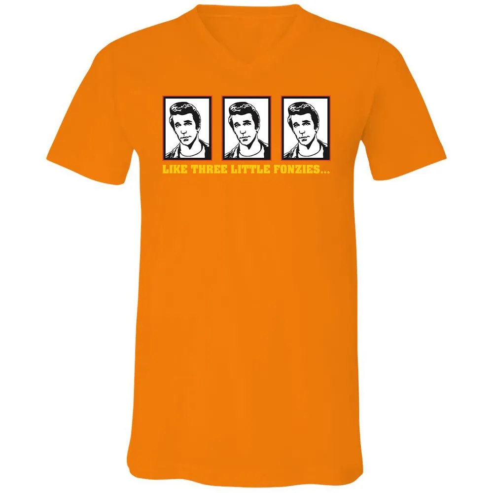 Unisex V-Neck T-Shirt - 62GSQDCQ - Orange - 11