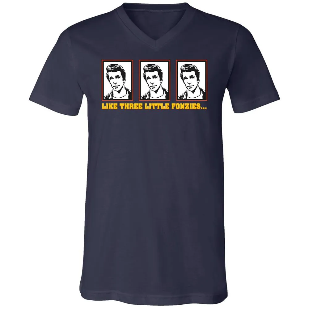 Unisex V-Neck T-Shirt - 62GSQDCQ - Navy - 2
