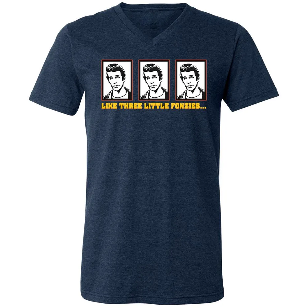 Unisex V-Neck T-Shirt - 62GSQDCQ - Heather Navy - 15