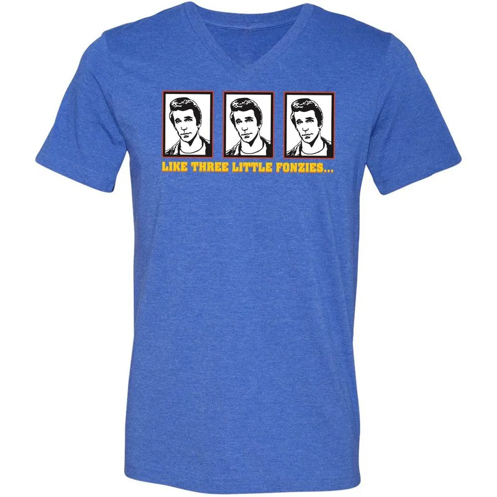 Unisex V-Neck T-Shirt - 62GSQDCQ - Heather True Royal - 14