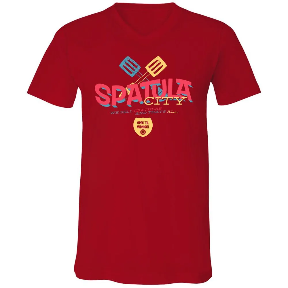 Unisex V-Neck T-Shirt - MPY5R1K1 - Red - 3