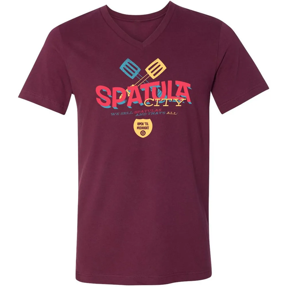 Unisex V-Neck T-Shirt - MPY5R1K1 - Maroon - 6