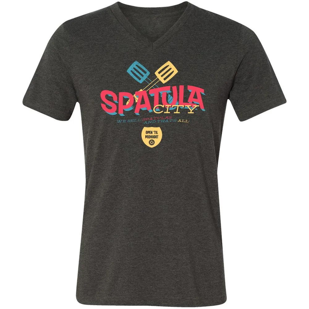 Unisex V-Neck T-Shirt - MPY5R1K1 - Dark Grey Heather - 8