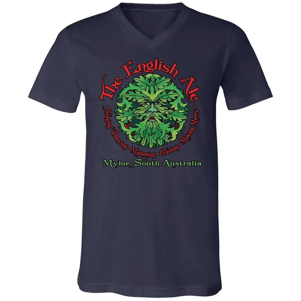 Unisex V-Neck T-Shirt - JDJB7E7Q - Navy - 2