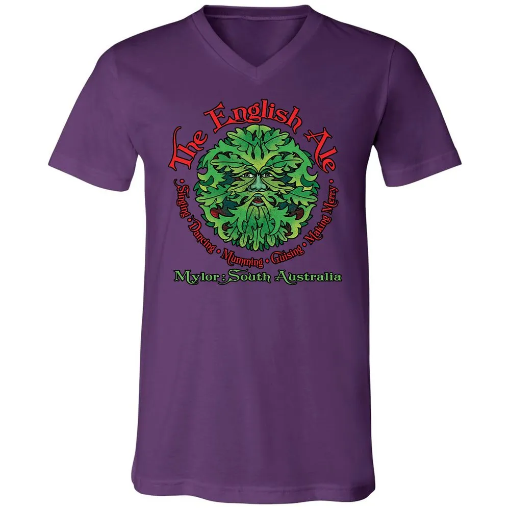 Unisex V-Neck T-Shirt - JDJB7E7Q - Team Purple - 9