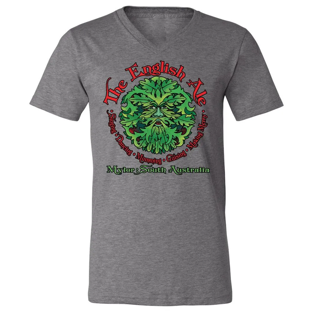 Unisex V-Neck T-Shirt - JDJB7E7Q - Deep Heather - 13