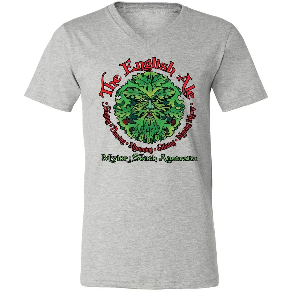 Unisex V-Neck T-Shirt - JDJB7E7Q - Athletic Heather - 7