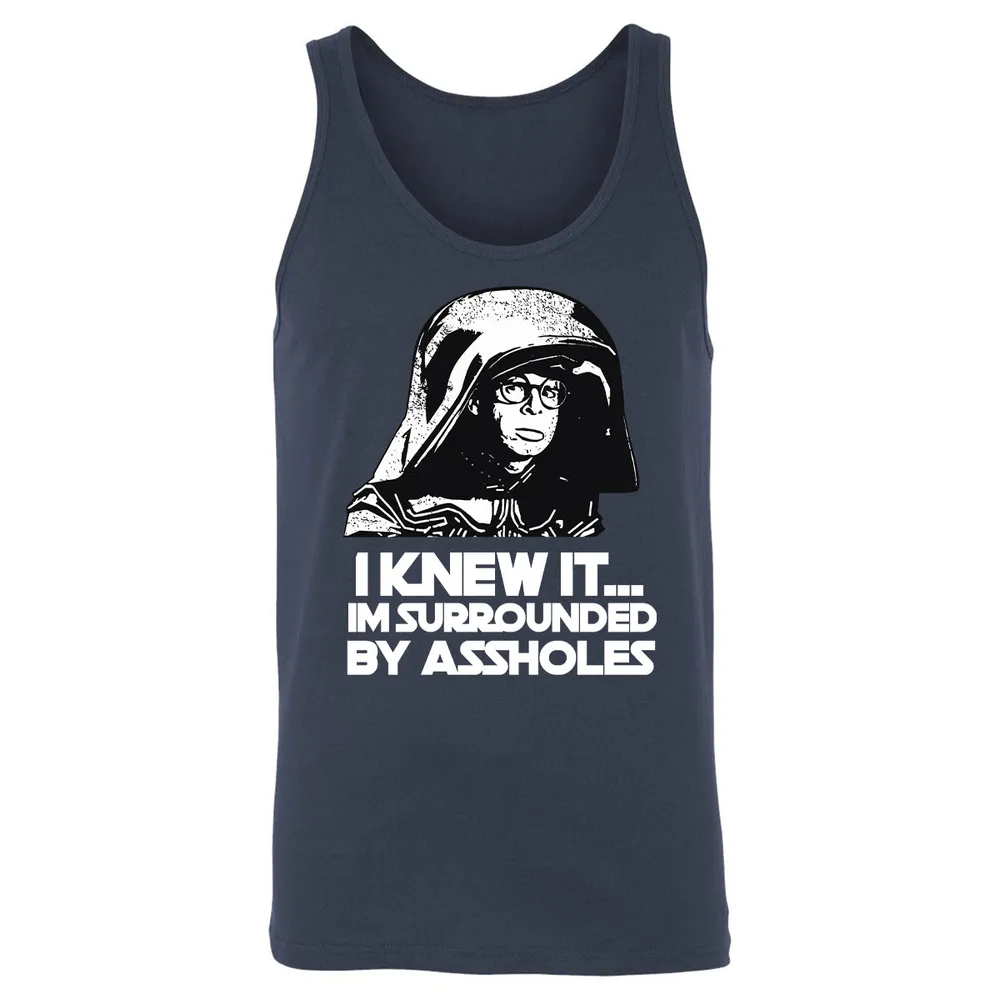 Surrounded By Assholes Unisex Jersey Tank - 6