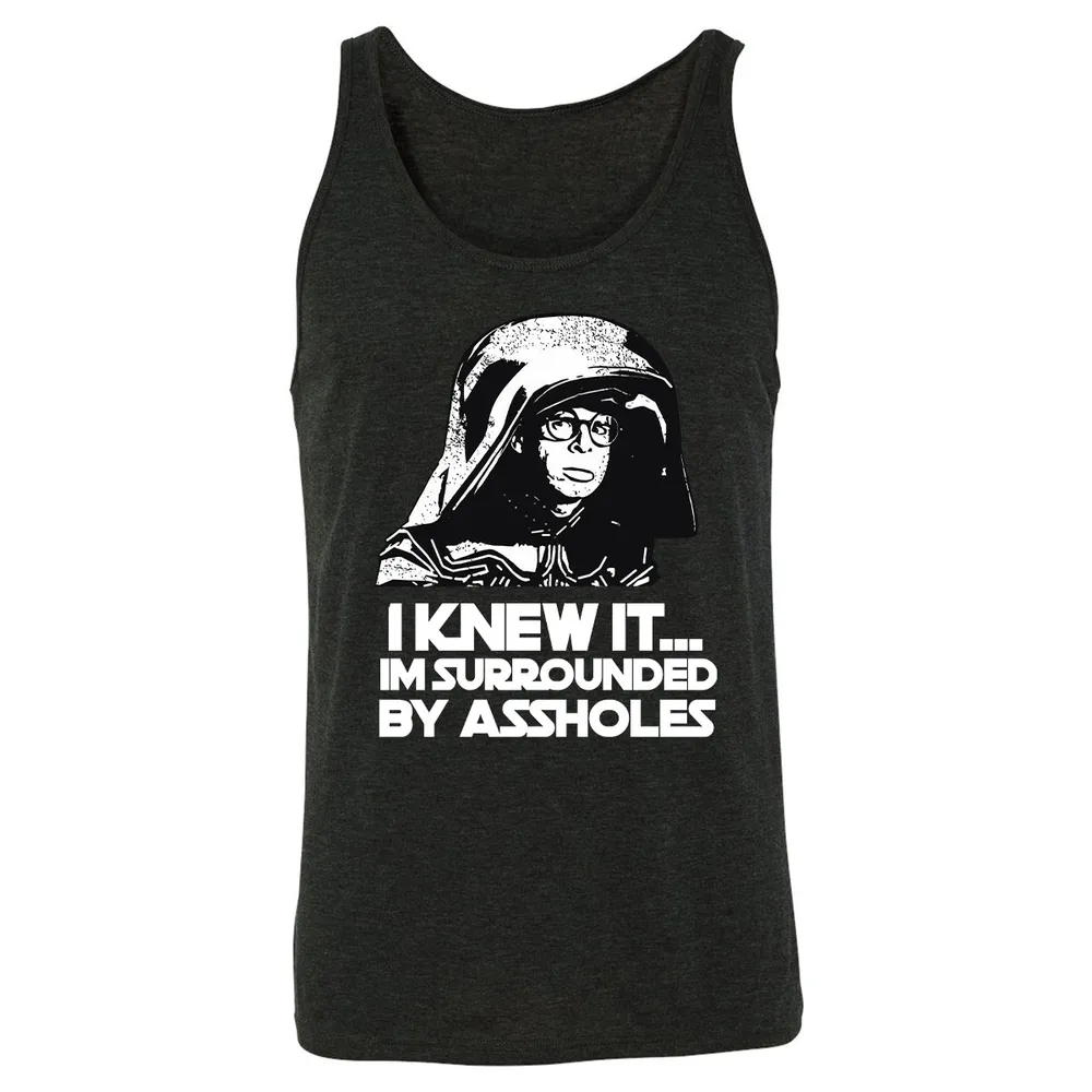 Surrounded By Assholes Unisex Jersey Tank - 9