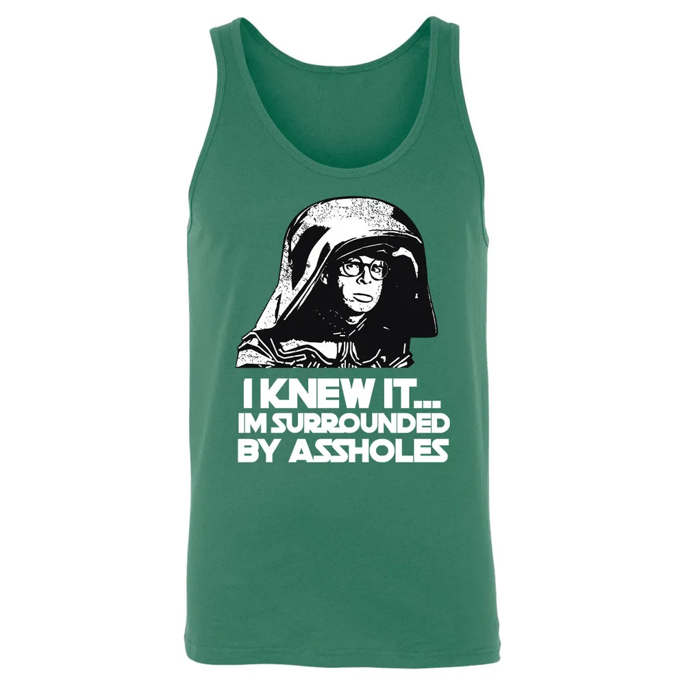 Surrounded By Assholes Unisex Jersey Tank - 12
