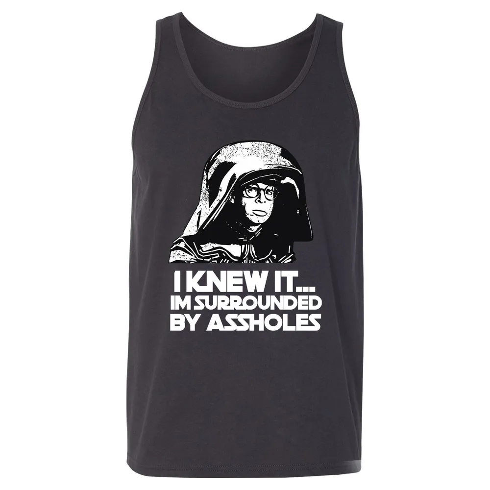 Surrounded By Assholes Unisex Jersey Tank - 10